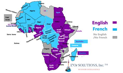 English Speaking Countries In Africa Map