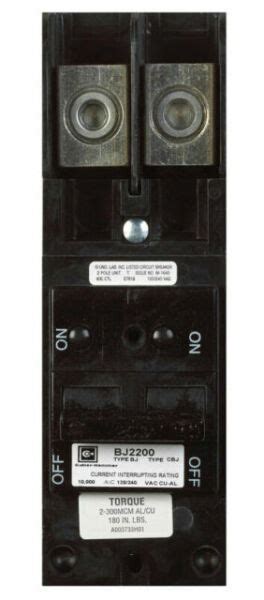 Eaton C H Bj2200 200a 2 Pole Circuit Breaker Black For Sale Online Ebay