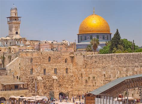 Dome Of The Rock And Western Wall Temple Mount Jerusalem Flickr
