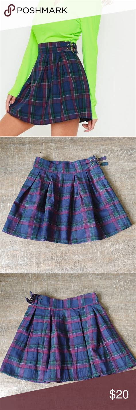 Missguided Check Pleated Buckle Mini Skirt Nwt Mini Skirts Skirts Clothes Design