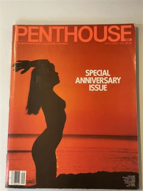 Penthouse Magazine September Special Anniversary Issue Original