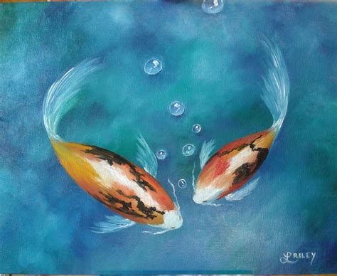 Koi Fish By Lori Riley Painted In Oils From Our YouTube Acrylic