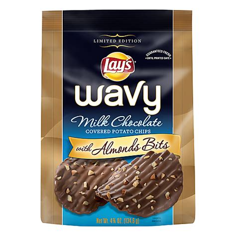 Lay S Wavy Milk Chocolate Covered Potato Chips Oz Snacks Chips