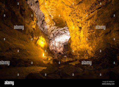 Cueva De Los Verdes Or The Green Caves Lanzarote Canary Islands