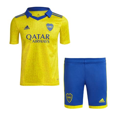2223 Boca Juniors Home Kids Soccer Kit Jersey Short Cheap Boca
