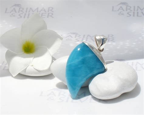 Sold Out Larimarandsilver Pendant Wild Abyss Electric Blue Larimar