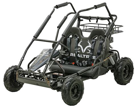 Realtree 196cc Black Camo Gas Powered Ride-On Go Kart RTK196-B