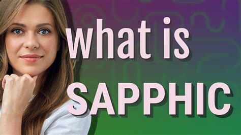 Sapphic Meaning Of Sapphic Youtube