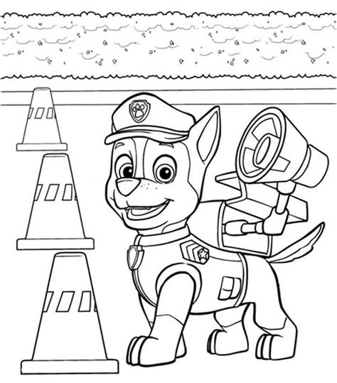 Chase Portrait Coloring Page Free Printable Coloring Pages For Kids