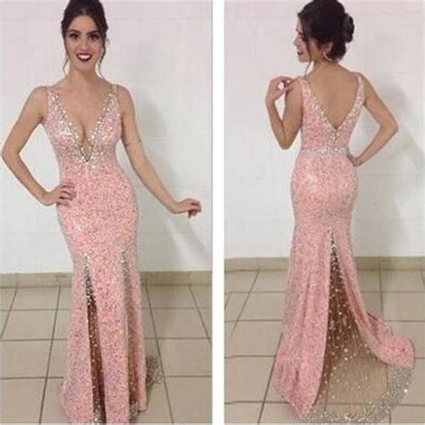 pink sequin shiny prom dresses sparkly prom dress for teens mermaid prom gowns evening dresses