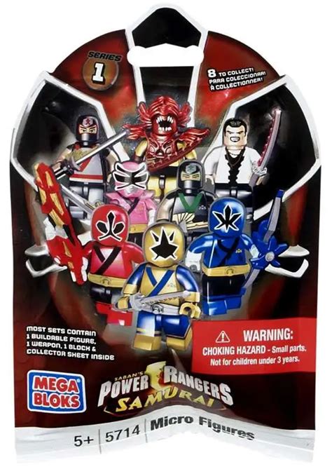 Mega Bloks Power Rangers Samurai Series Mystery Pack Random Figure