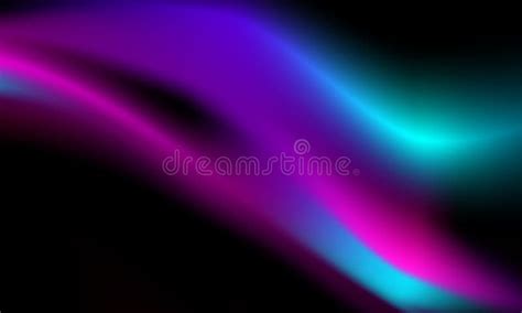 Abstract Gradients Neon Waves Banner Template Background Stock Vector