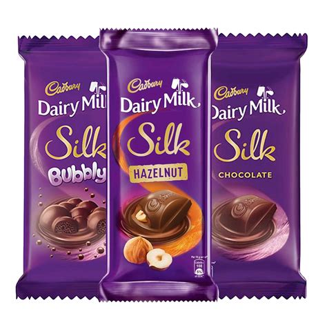 Cadbury Dairy Milk Silk Large Chocolates Combo 1 X Plain 150g 1 X