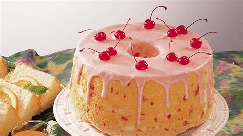 Low Fat Cherry Almond Angel Cake Recipe