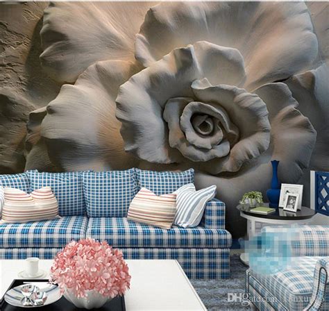 Rose Flower Mural Photo Wall Paper Painting Hd Papier