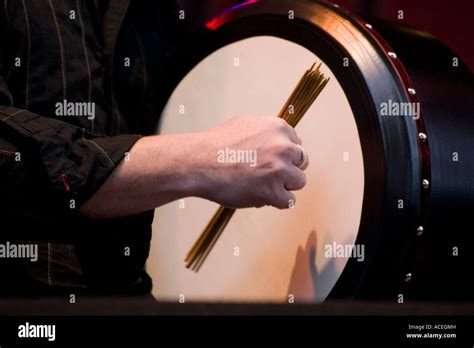 Traditional Irish Drum Bodhran And Beater Ireland Stock Photo Alamy