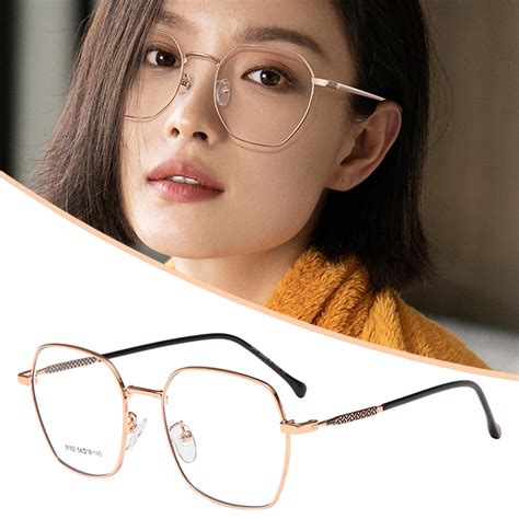 Blue Light Blocking Glasses Anti Eye Strain Fashion Metal Frame Glasses For Reading Play