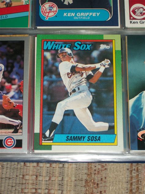 The question is, is it because it's great or is it because unfortunately, the print run was so big that they will likely never take off from a value perspective. Sammy Sosa 1990 Topps baseball card- Rookie year