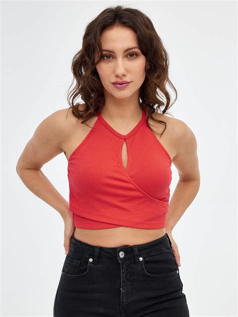 Top Halter Cut Out Camisetas Mujer Inside