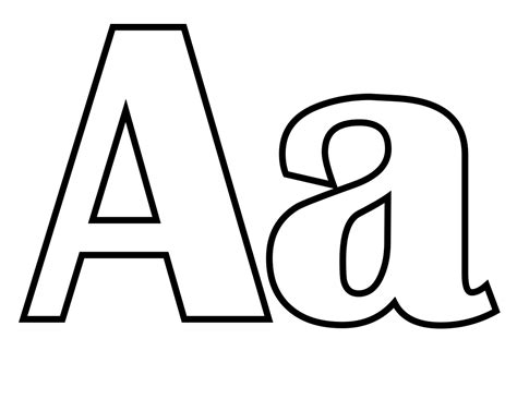 Classic Alphabet A At Coloring Page For Kids Boys Dotcomsvg Coloring