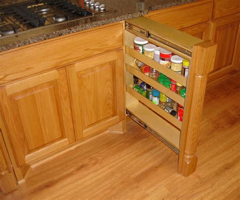 Storage Built In Pull Out Spice Rack