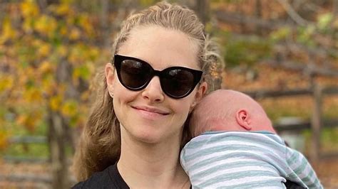 Watch Access Hollywood Interview Amanda Seyfried Shares Rare Photos Of Newborn Son