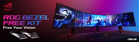 Asus Rog Bezel Free Kit Abf Universal Multi Monitor Setup With Optical Micro Structures Easy
