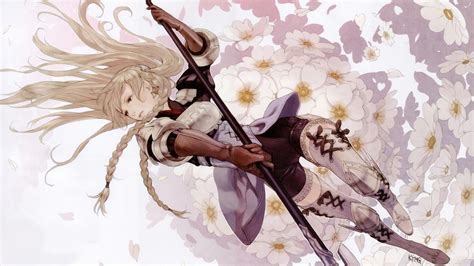46 Anime Girl Warrior Wallpaper