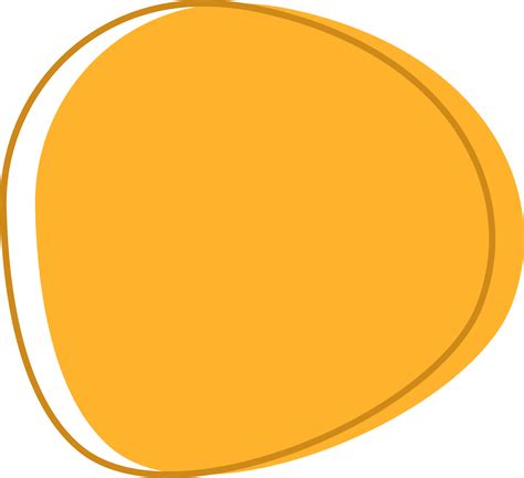 Text Bubble Circle Shape Abstract With Yellow Color 12981168 Png