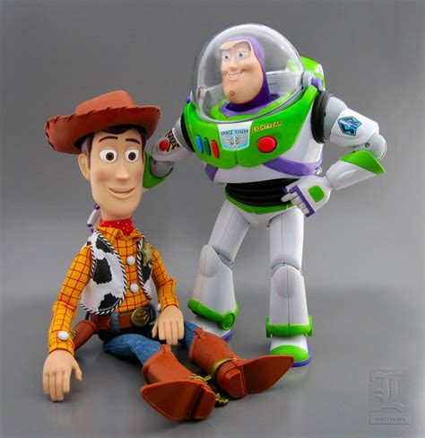 Pixar Toy Story Collection Talking Sheriff Woody Buzz Lightyear By Thinkway Toys A Photo