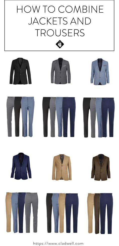 how to combine jackets and trousers for your capsule blazer outfits men suit fashion mens