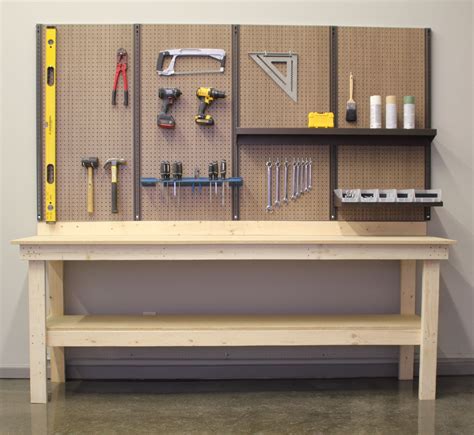 The 8 X 4 Workbench Kit Is Perfect For Anyone That Wants Pegboard And