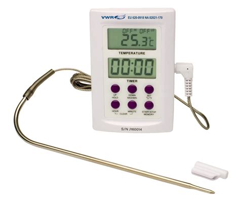 Vwr Calibrated Electronic Thermometers With Stainless Steel Probe Vwr