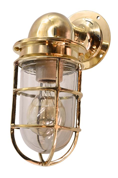 Cast Brass Nautical Bulkhead Sconce — Architectural Antiques