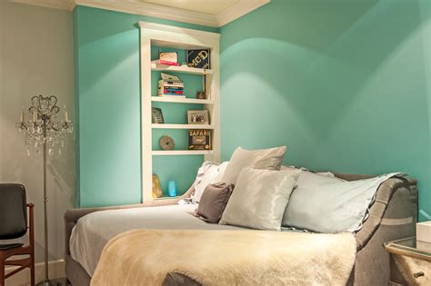 Paint a piece of furniture or shelving, or go for an interesting graphic on the wall. Discovering Tiffany Blue Paint in 20 Beautiful Ways