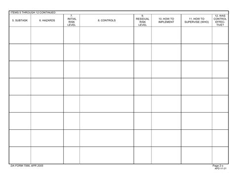 Da Form 7566 Fill Out Sign Online And Download Fillable Pdf