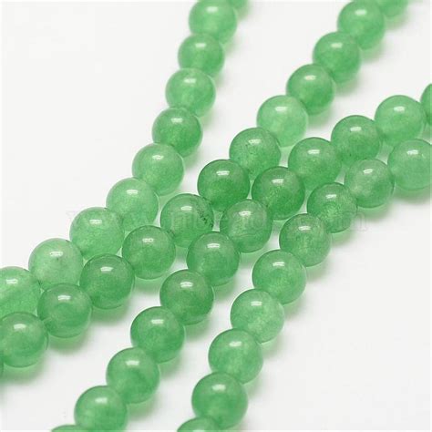 Natural Green Aventurine Bead Strands Round Dyed 8mm Hole 1mm