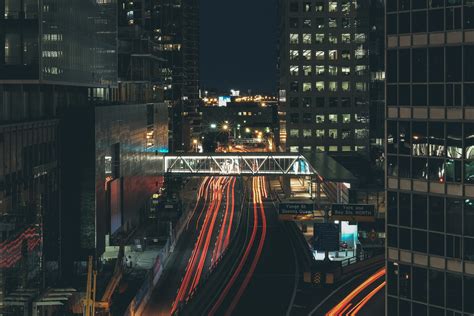 Free Images Road Skyline Traffic Street Night City Skyscraper