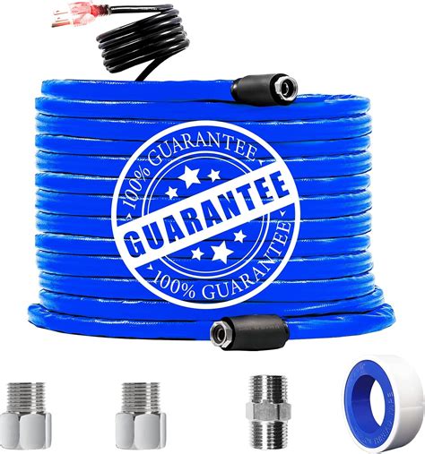 Nc 100ft Heated Water Hose For Rv Outdoor Self Regulating Withstand