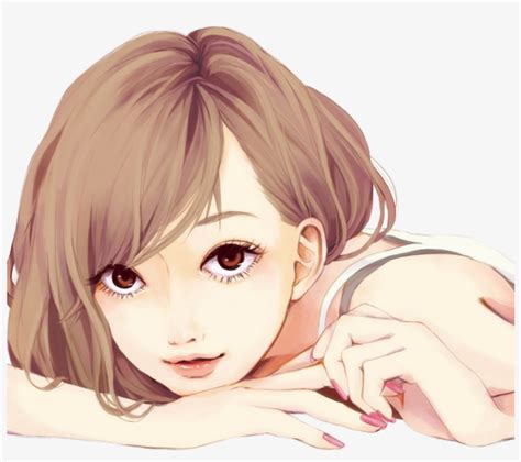 Ftestickers Girl Portrait Anime Watercolor Realistic Anime Girl Eyes