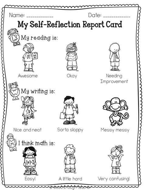 Good Enough Teacher Student Friendly Report Cards Freebie Student