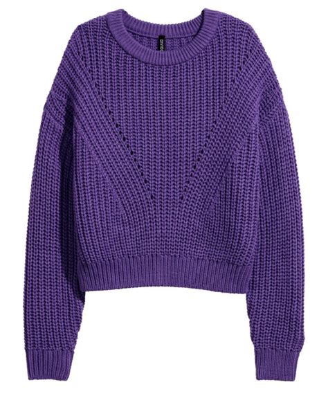 Purple Sweater Fashion Ideas Sweaters Ribbed Knit Sweater Sweater