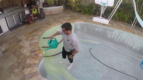 We can acid wash a pool without draining the water or damaging the surface. How to remove Pool stains with acid wash done to ...