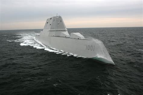 The Second Of Three Zumwalt Class Guided Missile Destroyers Uss Michael Monsoor Ddg