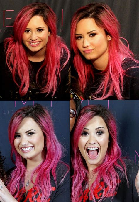 ♥ Pinterest Deborahpraha ♥ Demi Lovato Bright Pink Hair Bright Pink