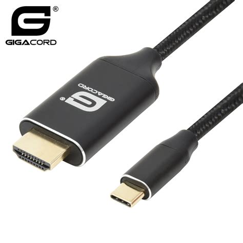 Usb Type C To Hdmi Cable 4k 60hz Black 3 6ft Nwca Inc