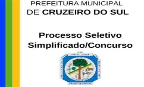 prefeitura de cruzeiro do sul classificação do processo seletivo da secretaria municipal de