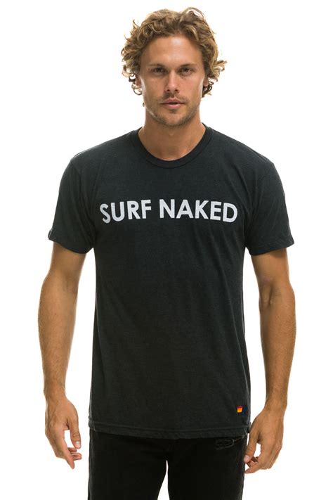 Surf Naked Tee Charcoal Aviator Nation