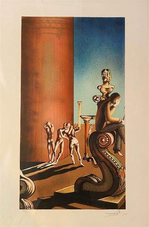 Salvador Dali 1904 1989 Surrealist Composition Lith