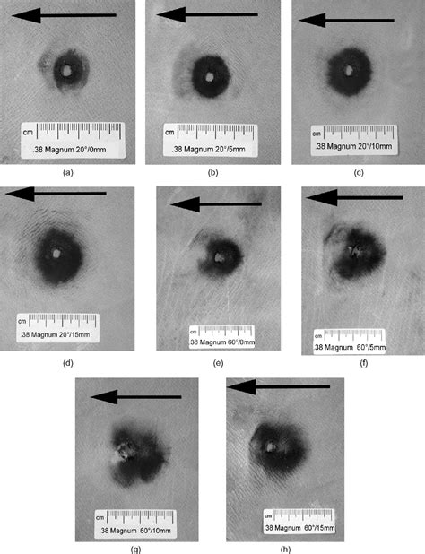 Pdf Gunshot Residue Patterns On Skin In Angled Contact And Near